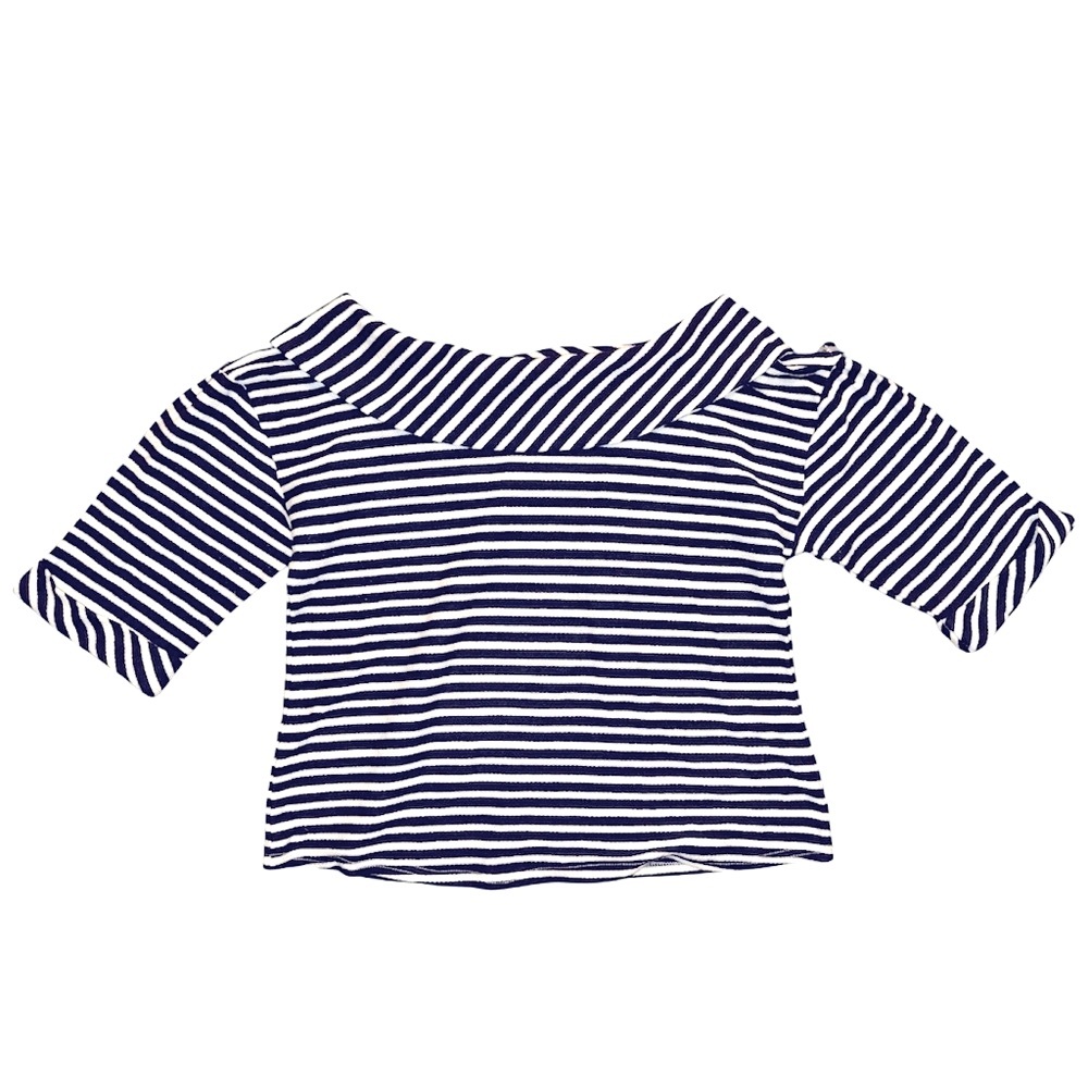 LAUNDRY‎ BY SHELLI SEGAL Women’s Striped Off-Shoulder Top Size large